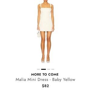 Elegant Malia Mini Dress in Soft Yellow